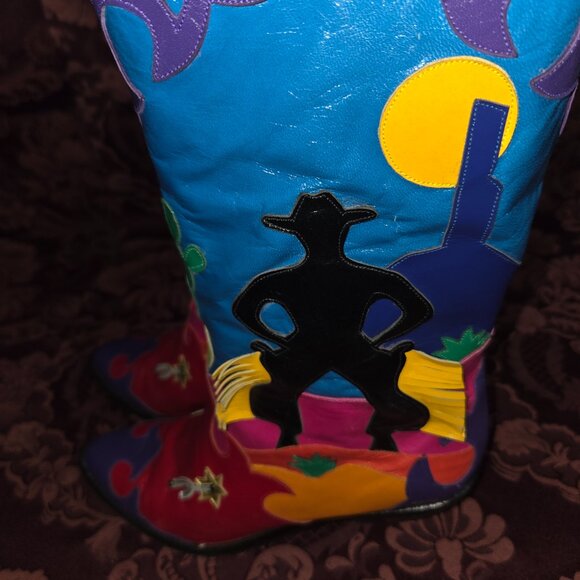 The Night Rider Cowboy Boots by Jackalope Women's Size 8.5 M - Picture 8 of 9